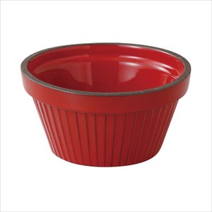 美浓烧 大餐盘/中餐盘 咖啡店 餐具 红色 日本制造