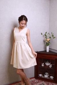 Formal Dress Mini Satin One-piece Dress Made in Japan