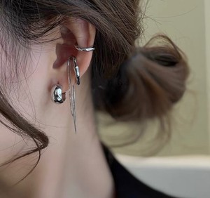 Pierced Earring Ear Cuff 3-unit Set