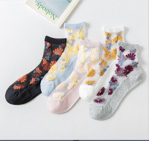 Socks Floral Pattern Summer Socks Ladies'