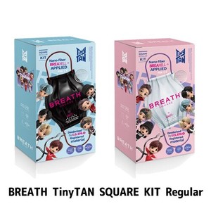 BTS TinyTAN BREATH SILVER  SQUARE 不織布マスク （タイニータン　ブレスシルバー　スクエア )