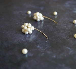 〔14kgf〕淡水パールグレインピアス (pearl pierced earrings)