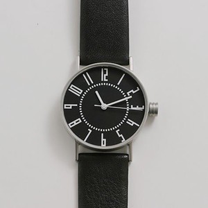 Clock/Watch Watch 30 mm Black Belt Wrist Watch Men's Ladies Made in Japan
