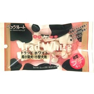 ペッツルート トラッドホワイトガム 骨型 プチ 4本 犬用 おやつ ドッグフード