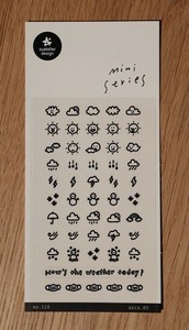 Mini Sticker 5 Weather Mark