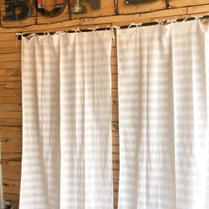 White White Border Curtain 10 40 cm