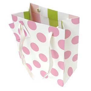 Square-cornered Paper Bag Pink 230 x 190 x 110mm