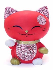 Cat Piggy Bank Ornament Figure Doll Beckoning cat Cat ml 7