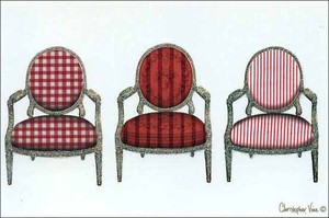 ポストカード クリストファーヴァインデザイン「椅子」 148×100mm