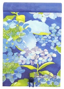 Notebook Blue Flower Cover-Notebook Mini Rings Stationery