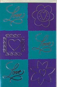 グリーティングカード 多目的 グラフィック「Love」メッセージカード