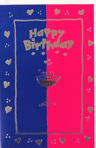 Greeting Card Cocktail Message Card
