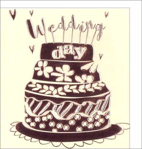 グリーティングカード 結婚祝い・ウェディング 「ウェディングケーキ」