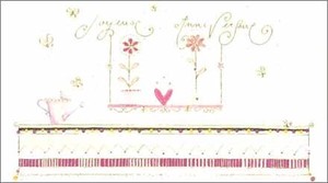 グリーティングカード 多目的 「花とハートと蝶」