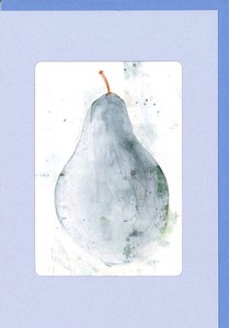 グリーティングカード 風水 ウィンドウシリーズ「洋ナシ/洋梨」 窓付き フルーツ イラスト