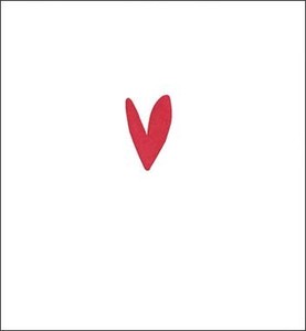 グリーティングカード バレンタイン「赤いハート」