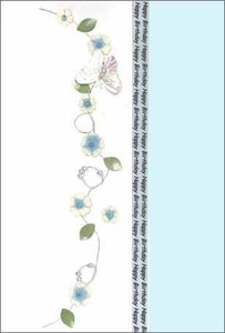 グリーティングカード 誕生日/バースデー 「蝶と花」 昆虫