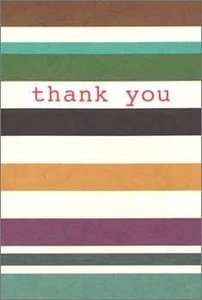 Mini Greeting Card Multipurpose Thank You Thank you Thank You Border