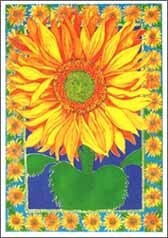 Greeting Card Flower Mini Sunflower