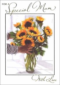 グリーティングカード マザーズデイ/母の日 「ひまわりの花瓶」