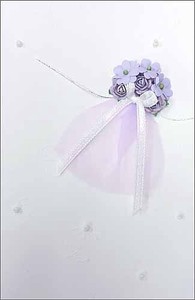 グリーティングカード 多目的 「紫の花束」 バレンタイン 母の日