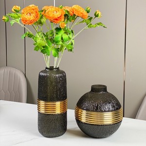 HJM-19032/33/34/35金メッキガラス花瓶装飾0629#STL729