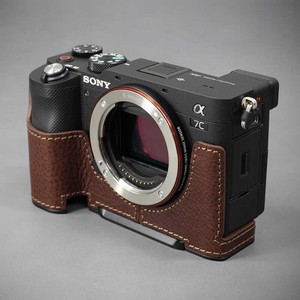 LIM'S SONY α7C 専用 イタリアンレザー カメラケース Brown SY-A7CDBR ソニー 本革 牛革 カメラ用品