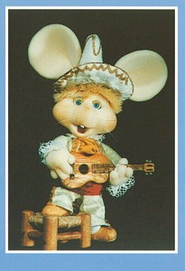 ポストカード イラスト/写真 1960年代米国の音楽番組のキャラクター「トッポジージョ」