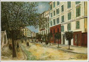 ポストカード アート ユトリロ「アジャクシオの路地ナポレオン」