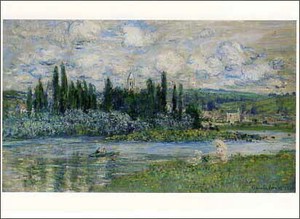 ポストカード アート モネ「ヴェトゥイユのセーヌ河の風景」