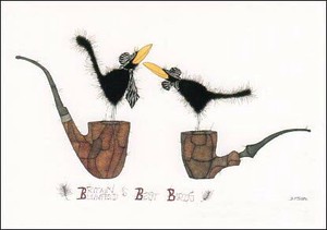 ポストカード イラスト マイケル・フェルナー「英国の鳥たち」