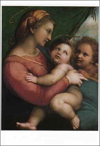 ポストカード アート ラファエロ「テンダの聖母」