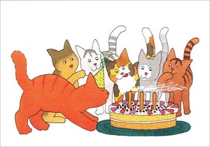 ポストカード イラスト ディッキー・ディックシリーズ「ディッキーのお誕生日」