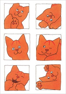 ポストカード イラスト ディッキー・ディックシリーズ「いろんな表情のディッキー」