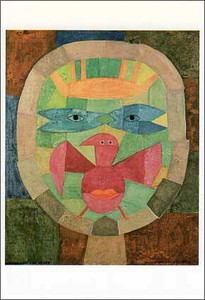 ポストカード アート ブローネル「顔の宇宙進化論」