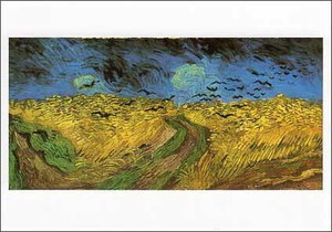 ポストカード アート ゴッホ「カラスのいる麦畑」