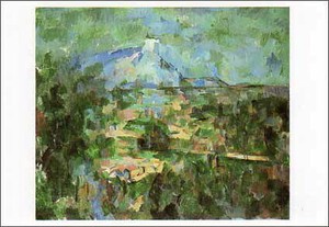 ポストカード アート セザンヌ「ロウヴィスからのヴィクトワール山」