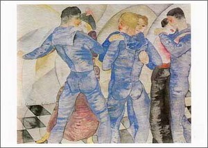 ポストカード アート デムス「踊っている船員たち」