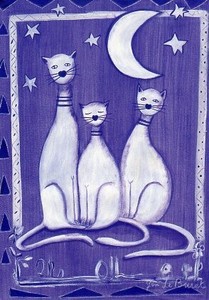ポストカード イラスト ブレット「猫」