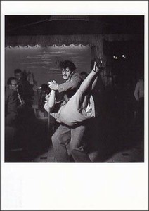 ポストカード モノクロ写真「ビーバップで踊る男性と女性」