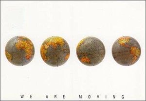 ポストカード メッセージ カルトーエン「WE ARE MOVING/私たちは動いている」