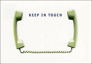 ポストカード メッセージ カルトーエン「KEEP IN TOUCH/連絡を取り合う」