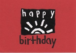 ポストカード メッセージ「お誕生日おめでとう」