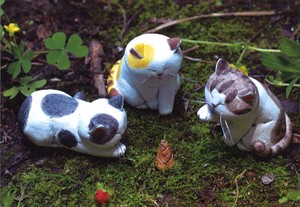 ポストカード イラスト カラー写真 高橋理佐/猫粘土作家「猫に小バン、ブー」