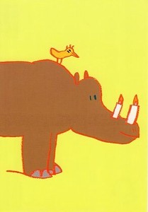 ポストカード イラスト パスカル・ルメートル「動物の生活」