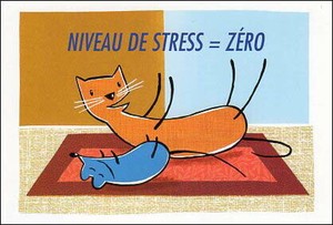 ポストカード イラスト ゴードレン・デ・ロザメル「猫とネズミ」