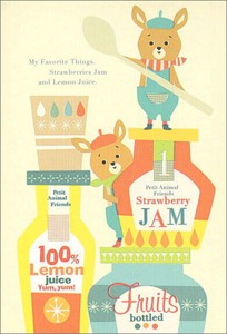 ポストカード イラスト Storm Machine Graphics「My Favorite Things. Strawberries 〜 Juice.」