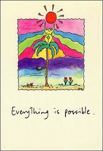 ポストカード イラスト スタティックス「すべてが可能」