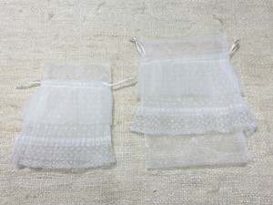 Small Bag/Wallet Drawstring Bag Organdy L size