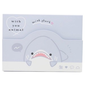 Memo Pad with you Die Cut Cover Attached Memo Pad Shark